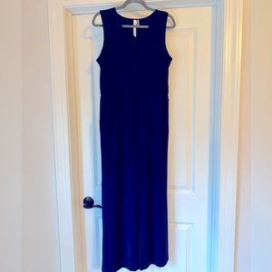 NY Collection Navy Jumpsuit